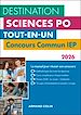 Télécharger le livre :  Destination Sciences Po - Concours commun IEP 2026