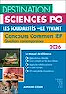 Télécharger le livre :  Destination Sciences Po Questions contemporaines 2026 - Concours commun IEP