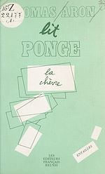 Télécharger le livre :  L'Objet du texte et le texte-objet : «La Chèvre» de Francis Ponge
