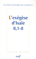 Télécharger le livre :  L'EXEGESE D'ISAIE 8 - 1-8