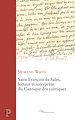 Télécharger le livre :  Saint François de Sales, lecteur et interprète du Cantique des Cantiques