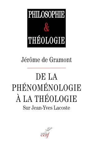 Téléchargez le livre :  De la phénoménologie à la théologie