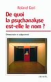 Télécharger le livre :  De quoi la psychanalyse est-elle le nom ? Démocratie et subjectivité
