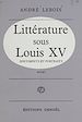 Télécharger le livre :  Littérature sous Louis XV