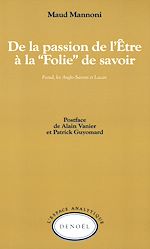 Download this eBook De la passion de l'Être à la «Folie» de savoir