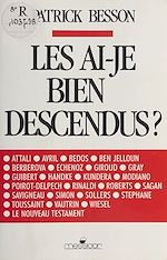 Télécharger le livre :  Les ai-je bien descendus ?