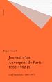 Télécharger le livre :  Journal d'un Auvergnat de Paris : 1882-1982 (1)