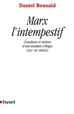 Télécharger le livre :  Marx l'intempestif