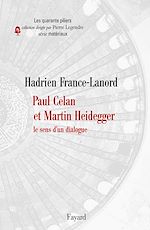 Télécharger le livre :  Paul Celan et Martin Heidegger