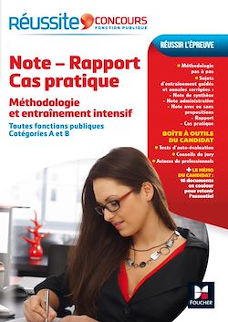 Télécharger le livre :  Réussite Concours Note-Rapport-Cas pratique