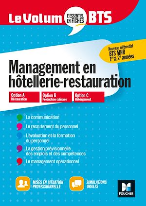 Téléchargez le livre :  Le Volum' BTS - MHR - Management de l'hôtellerie-restauration - Révision et entraînement