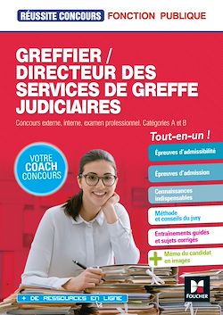 Télécharger le livre :  Réussite Concours - Greffier/Directeur des services de greffe judiciaires - Préparation complète