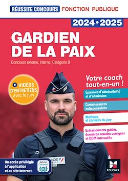Télécharger le livre :  Réussite Concours - Gardien de la paix - 2024-2025- Préparation complète