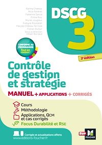 Télécharger le livre : DSCG 3 - Contrôle de gestion et stratégie - Manuel et applications 2025-2026