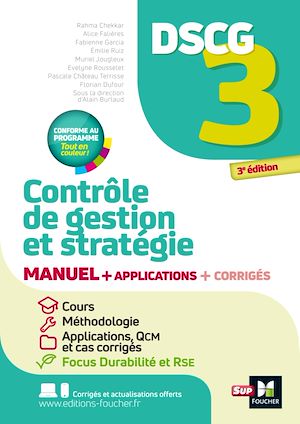 Téléchargez le livre :  DSCG 3 - Contrôle de gestion et stratégie - Manuel et applications 2025-2026