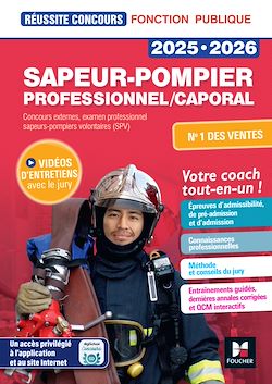 Télécharger le livre :  Réussite Concours Sapeur-pompier professionnel/caporal - 2025-2026 - Préparation complète