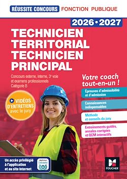 Télécharger le livre :  Réussite Concours - Technicien territorial/principal - Préparation complète 2026-2027