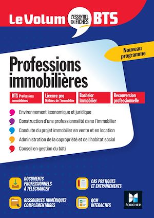 Téléchargez le livre :  Le Volum' BTS - Professions immobilières - Révision et entraînement