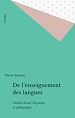 Télécharger le livre :  De l'enseignement des langues