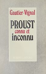 Download this eBook Proust connu et inconnu