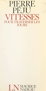 Download this eBook Vitesses pour traverser les jours