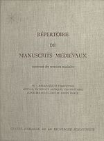 Télécharger le livre :  Répertoire de manuscrits médiévaux contenant des notations musicales (3)