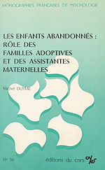Télécharger le livre :  Les enfants abandonnés : rôle des familles adoptives et des assistantes maternelles