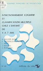 Télécharger le livre :  Fonctionnement cognitif et classification multiple chez l'enfant de 4 à 7 ans