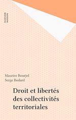 Télécharger le livre :  Droit et libertés des collectivités territoriales