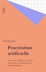 Télécharger le livre :  Procréation artificielle