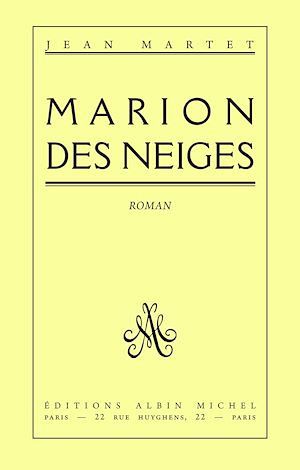 Download the eBook: Marion des neiges