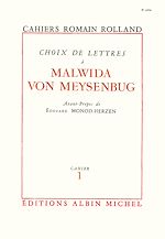 Télécharger le livre :  Choix de lettres à Malwida von Meysenbug