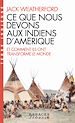 Télécharger le livre :  Ce que nous devons aux indiens d'Amérique et comment ils ont transformé le monde