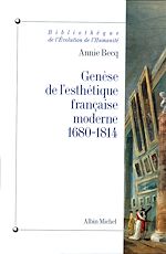 Télécharger le livre :  Genèse de l'esthétique française moderne, 1680-1814