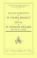 Télécharger le livre :  Discours de réception à l'Académie française