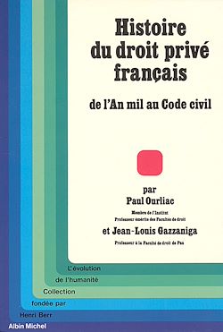 Télécharger le livre :  Histoire du droit privé français