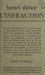 Télécharger le livre :  L'infraction