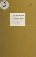 Télécharger le livre :  Ordre du jour