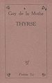 Télécharger le livre :  Thyrse