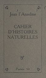 Télécharger le livre :  Cahier d'histoires naturelles