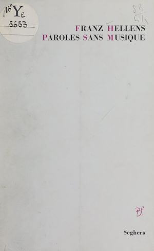 Téléchargez le livre :  Paroles sans musique