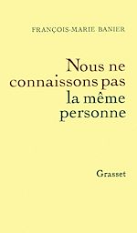 Download this eBook Nous ne connaissons pas la même personne