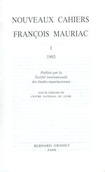 Télécharger le livre :  Nouveaux cahiers François Mauriac n°01