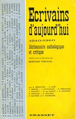 Télécharger le livre :  Ecrivains d'aujourd'hui 1940-1960