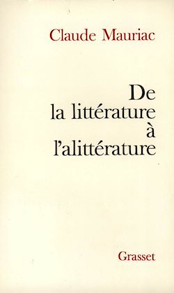 Télécharger le livre :  De la littérature à l'alittérature