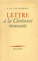 Télécharger le livre :  Lettre à la chrétienté mourante