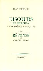 Download this eBook Discours de réception à l'Académie française