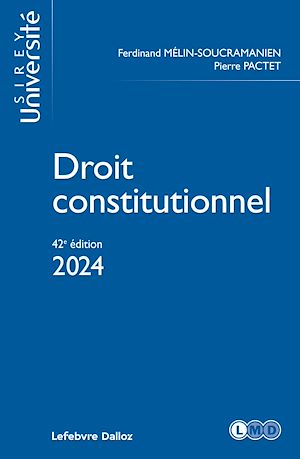 Téléchargez le livre :  Droit constitutionnel 42ed