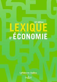 Téléchargez le livre :  Lexique d'économie. 16e éd. (N)