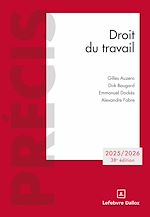 Télécharger le livre :  Droit du travail 2025/2026 38ed